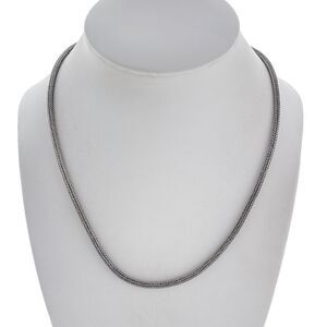 Balinese 3mm Round Wheat Chain Necklace | Vintage BNY Sterling Silver 925 | 18"